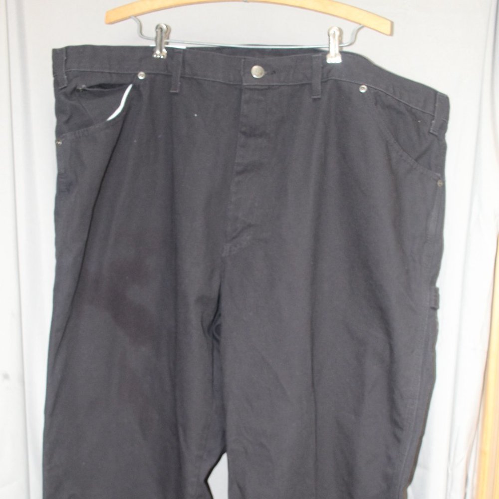 Dickies Mens Relaxed Fit Straight Leg  Black Carpenter Pants Size 44…NWT